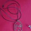 John Lennon Pendant - Nickel Silver Jewelry Wire Sculptures - By Gerard Barberine, Interpretive Sculpture Artist