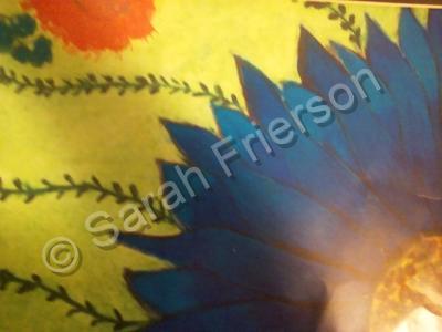 Flower Collection - Blue Earth Flower - Acrylics