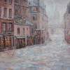 Rue Du Haut-Paveparis 1865 Y - Oil On Canvas Paintings - By Slobodan Paunovic, Impressionism Painting Artist