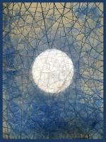 The Moon - Acrylics Mixed Media - By Ali Akla, Abstract Mixed Media Artist