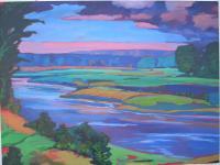 Landscape - Megs County - Acrylics On Canvas