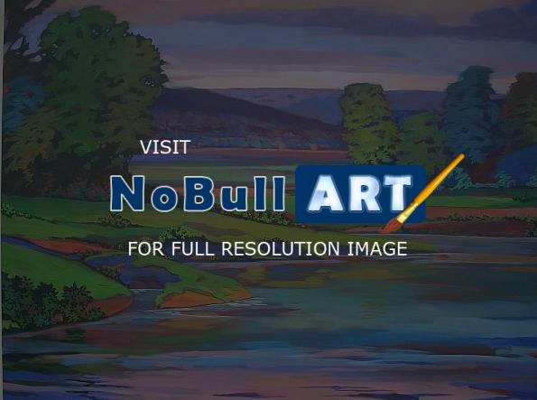 Landscape - Copper Creek - Acrylics On Canvas