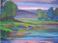 Landscape - Copper Creek - Acrylics On Canvas