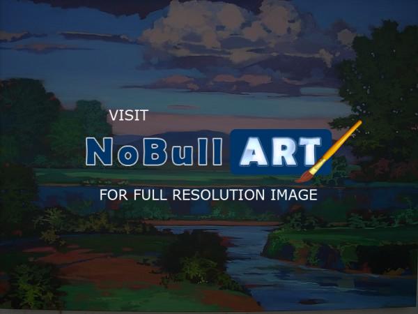 Landscape - Montana - Acrylics On Canvas