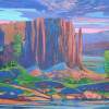 Canyon Shadows - Acrylics On Canvas Paintings - By Todd Norris, Surreal Painting Artist