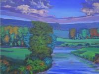 Landscape - Shellby County - Acrylics On Canvas