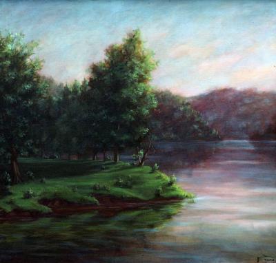 Landscape - Dow Lake - Oil On Cavas