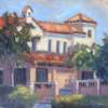 Tiedtke Hall - Oil On Canvas Paintings - By Claudia Thomas, Impressionistic Landscape Painting Artist