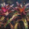 Blushing Hibiscus - Oil On Canvas Paintings - By Claudia Thomas, Closed Landscape Painting Artist