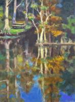 Landscapes - Reflections Mead Gardens - Oil On Canvas
