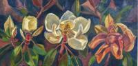 Botanicals - Magnolia Stages 2 - Oil On Canvas