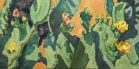 Botanicals - Cactus Flowers - Oil On Canvas