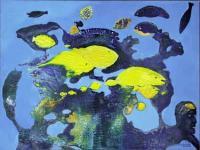 Real And Surreal World - Pu 04 Yellow Fishes - Oil