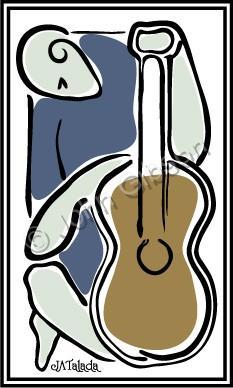 Interpretation Of The Masters - The New Guitarist - Adobe Illustrator