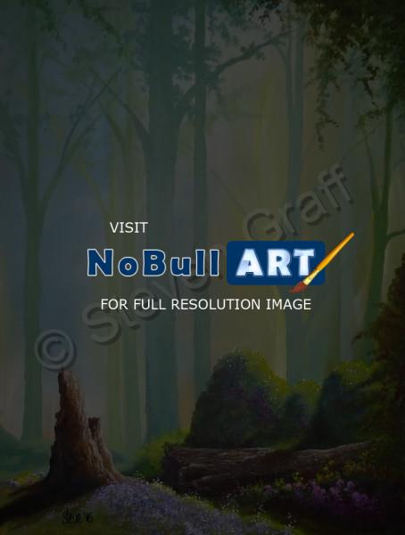 Acrylicworks - Fallen Tree - Acrylic On Canvas