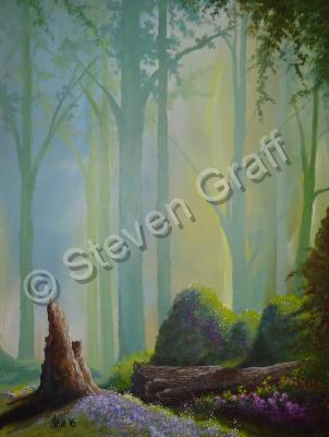 Acrylicworks - Fallen Tree - Acrylic On Canvas