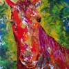 Red Rider - Acrylic On Canvas Panel Paintings - By Steven Graff, Impressionism Painting Artist