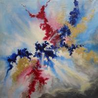 Skyburst - Acrylic On Canvas Paintings - By Steven Graff, Abstract Painting Artist