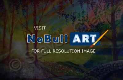 Acrylicworks - Daffodil Valley - Acrylic On Canvas
