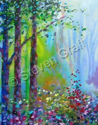 Expressive - Festive Glen - Acrylic On Canvas