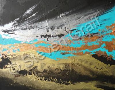 In The Abstract - Windswept Metal - Acrylic On Canvas Panel