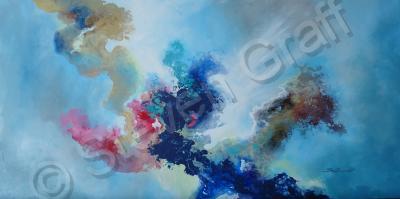 Expressive - Cloud Spectrum - Acrylic On Canvas