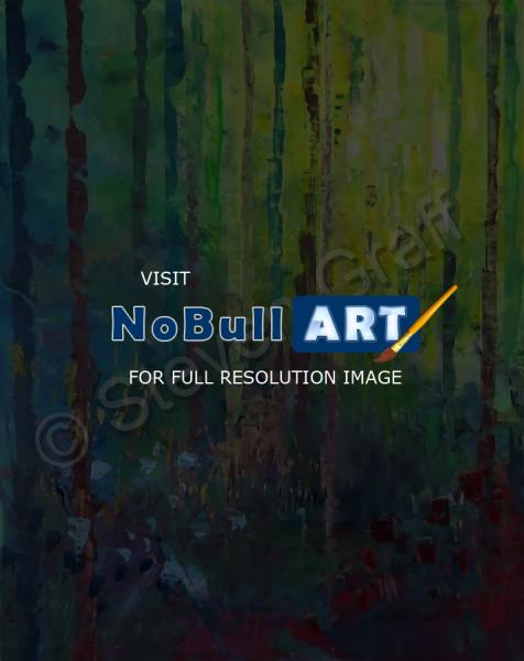 Acrylicworks - Forest Blue - Acrylic On Canvas