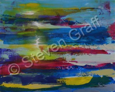 In The Abstract - Coastal Prism - Acrylic On Canvas