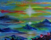 Acrylicworks - Mountain Kingdom - Acrylic On Canvas