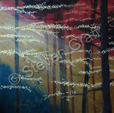 Expressive - The Woods - Acrylic On Canvas