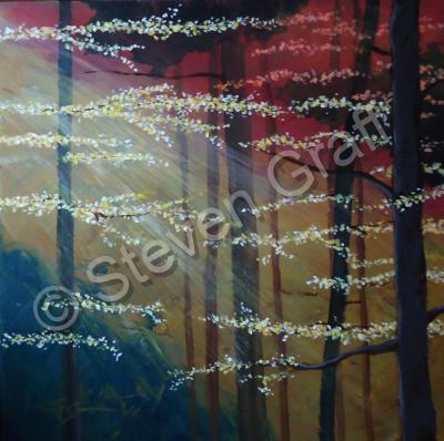 Expressive - The Woods - Acrylic On Canvas