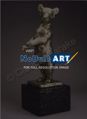 Animal Sculptures - Black Bear Cub - Silver 950