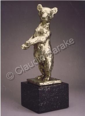 Animal Sculptures - Black Bear Cub - Silver 950