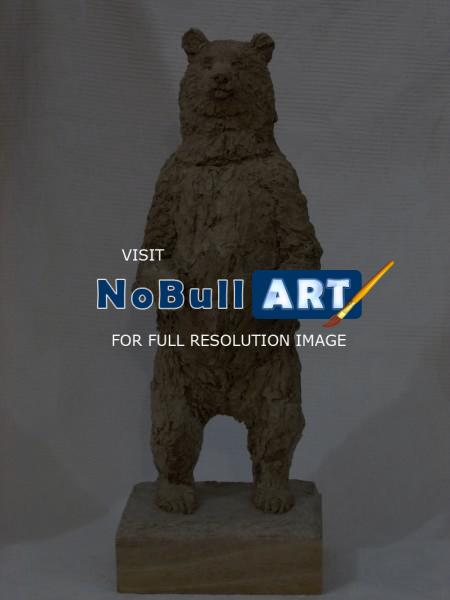 Animal Sculptures - Grizzly Bear - Paper Mache