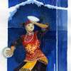 M-Dancervoices - Watercolor On Paper Drawings - By Andrei Titaley, Expressionis Drawing Artist