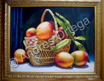 Oils - Mangos - Oil On Canvas