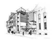 Scad - Pencil Drawings - By Jared Ellis, Architectural Drawing Artist