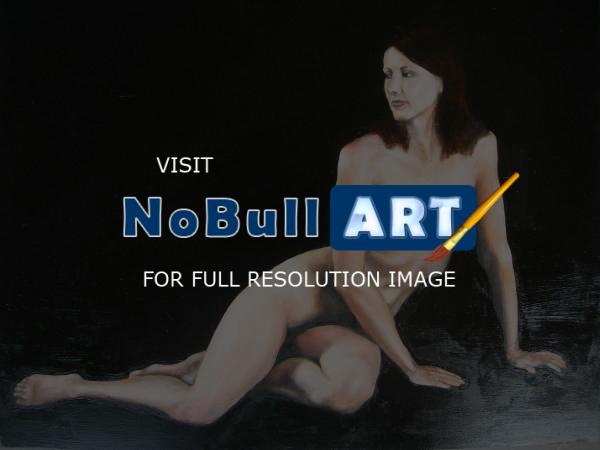 Figurative - Female Nude 20X12 - Oil Paint