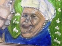 Portrait - Rip  Great Grandpa And Granny - Oil Paint