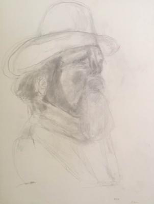 Portrait - Bret 3 Hour Pose - Graphite