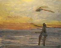 Landscape - Kite 2 - Oil Paint