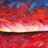 Forest Fire - Acrylic Paintings - By Maureen Rocks-Moore, Semi -Abstract Painting Artist