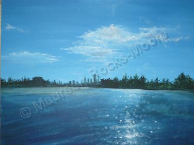 Landscapes - Perth From A Cruiser - Acrylic