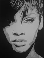 Black And White - Rihanna - Pencil