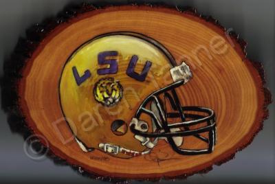 Wood Burning - Lsu Plaque - Wood Burning