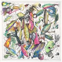 Hook- Line And Sinkers - Pen  Ink W Water Colors Paintings - By Daren Tanner, Pen  Ink Painting Artist