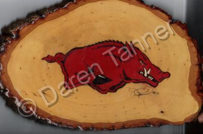 Special Requested Items - Ark Razorbacks - Wood Burning