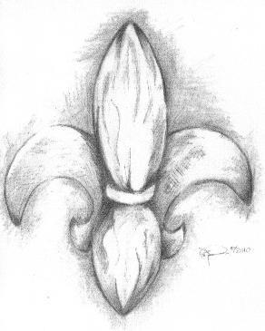 Pencil Drawing - Fluer D Lea - Pencil Drawing