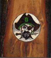 Greenland High School Mascot - Wood Burning Woodwork - By Daren Tanner, Wood Burning Woodwork Artist