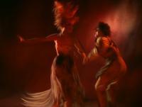 The Fire Dance - Acrylics Paintings - By James Bryan, Figures Painting Artist